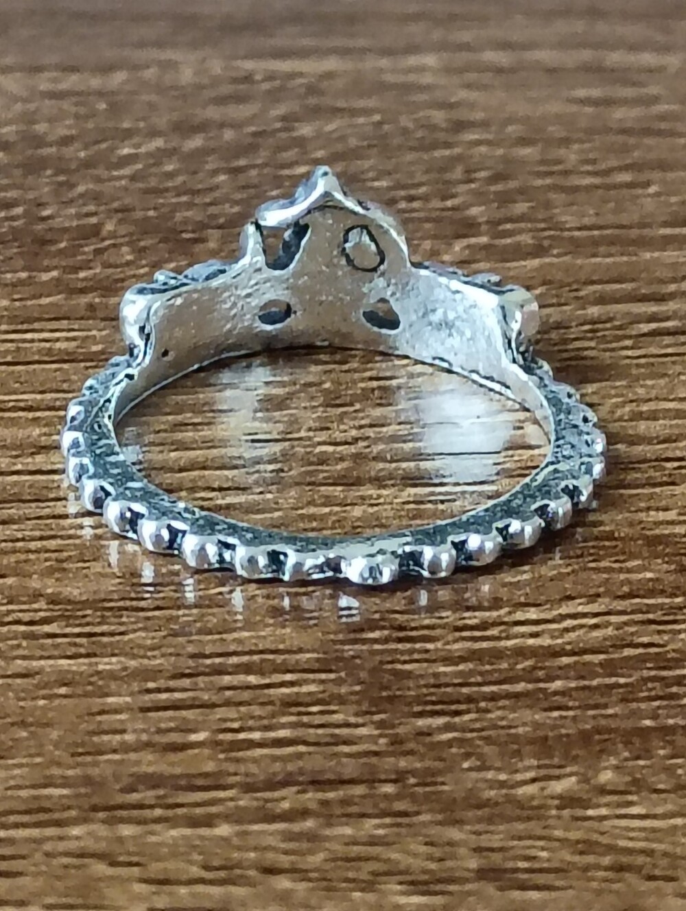 Earrings Silver Tone Filigree Stackable Ring in Silver Fashion Statement Jewelry - Picture 5 of 6